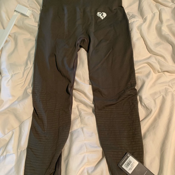 Women’s Best NEW WITH TAG POWER SEAMLESS LEGGINGS KHAKI MED - Picture 4 of 6